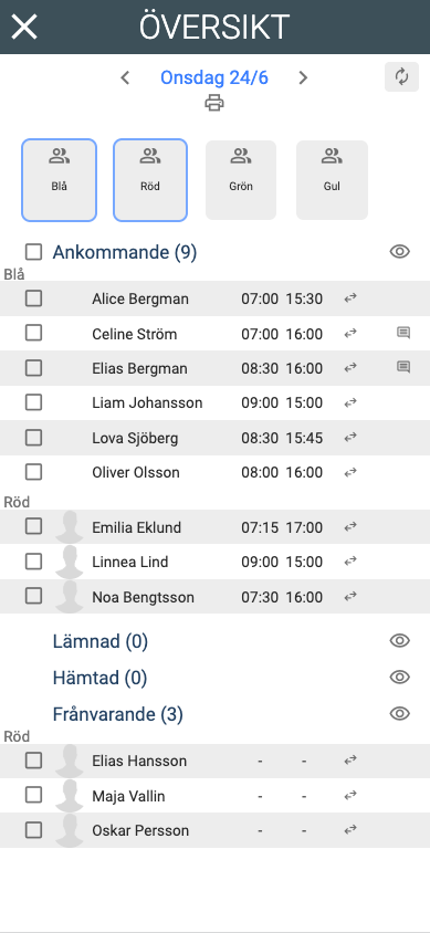 Schoolity-appen för förskolan – personal checkar in och ut barn direkt i mobilen